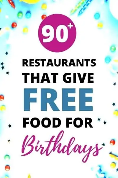 90+ Birthday Freebies from Restaurants!