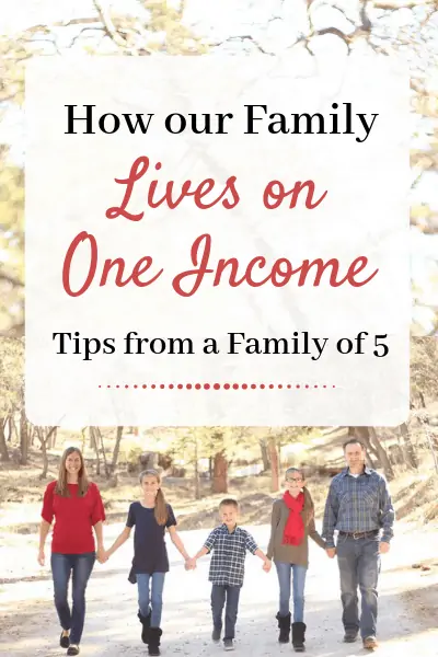 5 Steps to Living on One Income: How Our Family of 5 Thrives