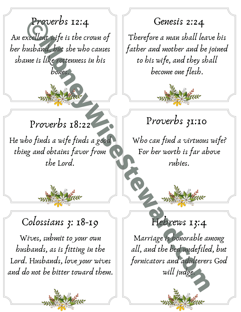 Marriage Bible Verses