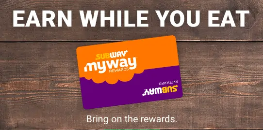 Subway's Rewards Card