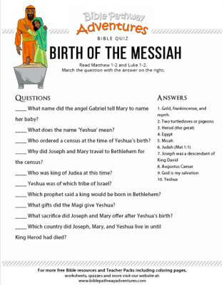 The Story of Jesus' Birth for Kids: Free Printables and Activities