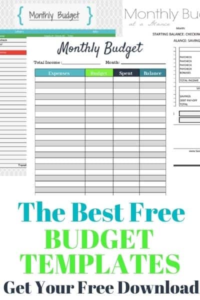 FREE Budget Sheet Template