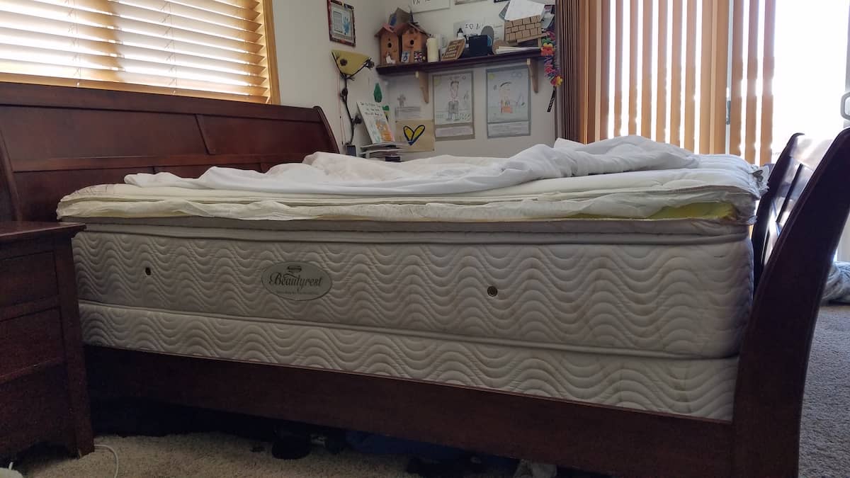 raised bed mattress has a lump