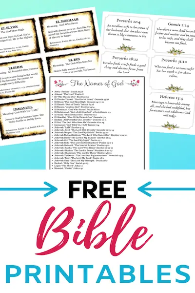 30+ Completely Free Bible Printables
