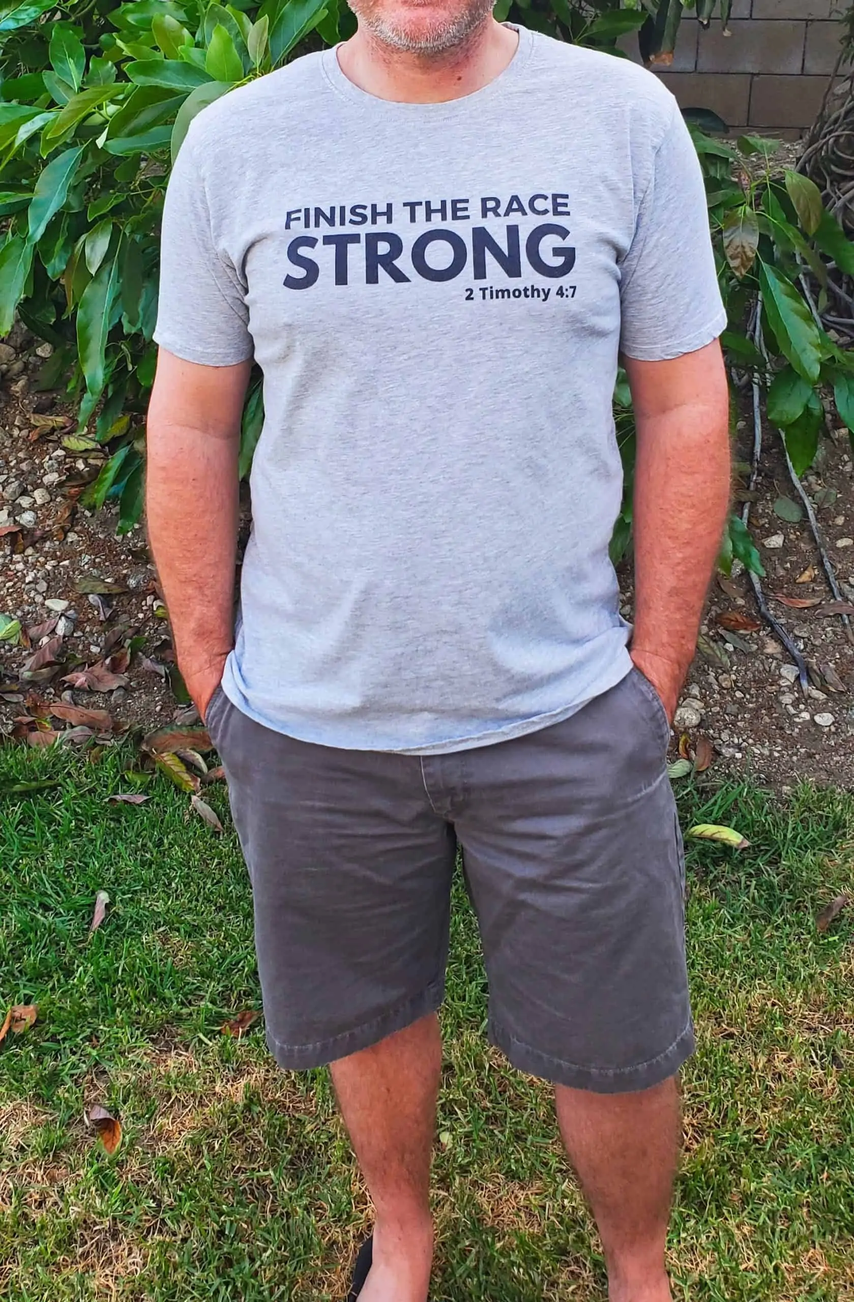 Finish the race strong Christian shirts for men