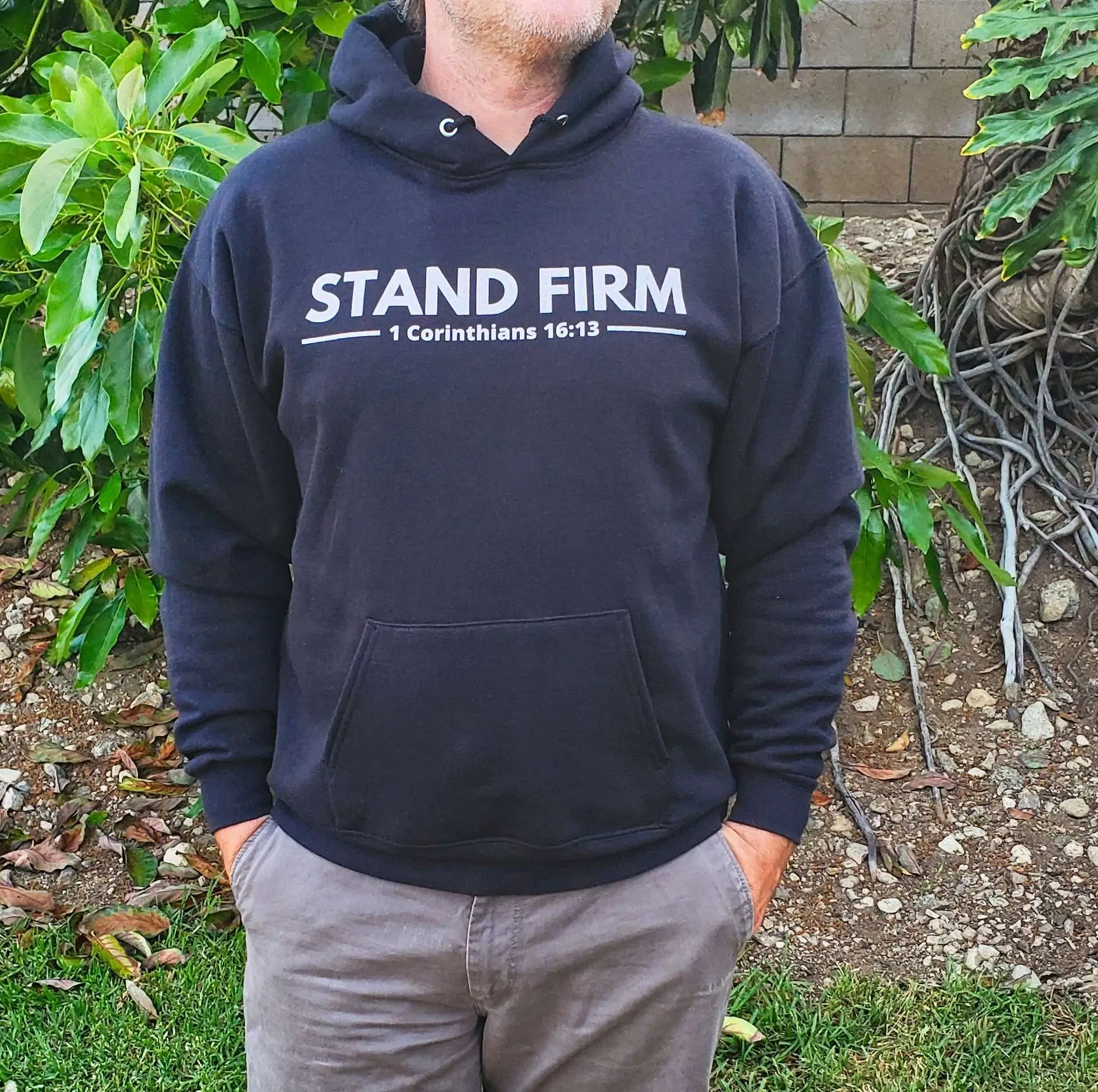 Stand Firm Christian hoodie for men