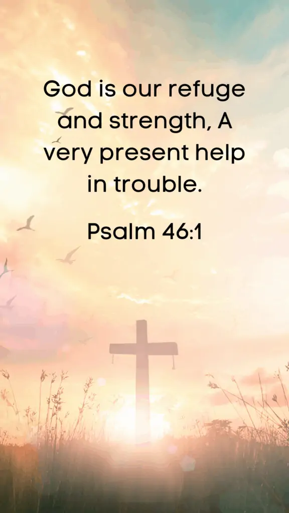 God is our Refuge Phone Wallpaper