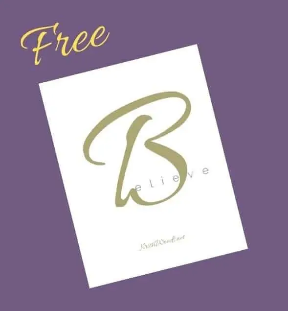 Believe Free Bible Study Printable