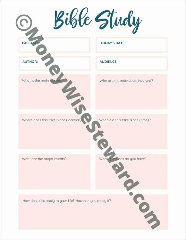 30+ Completely Free Bible Printables