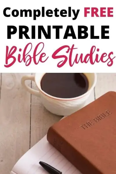 Completely Free Printable Bible Studies and Worksheets