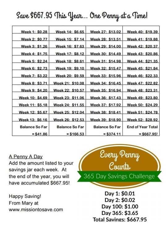 Penny Savings Challenge