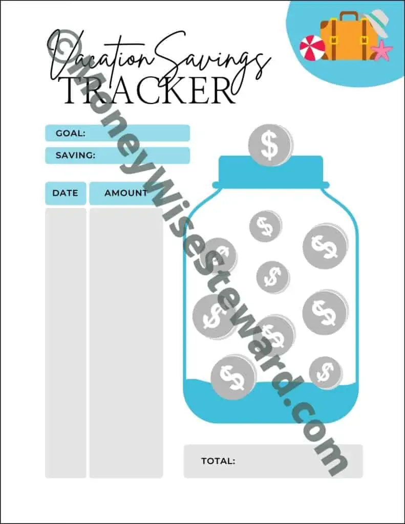 Vacation Savings Tracker