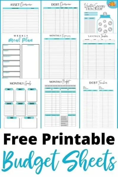 9 Free Printable Budget Worksheets That You Need