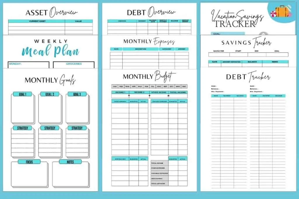 Printable Budget Worksheets