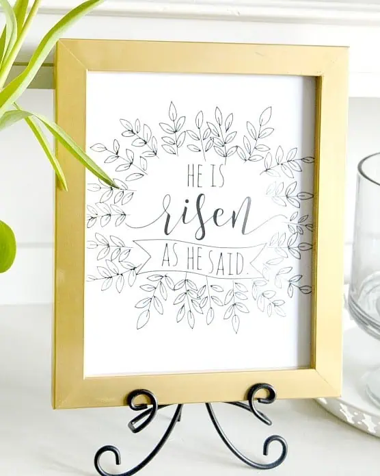 He Has Risen As He Said - My Some Day in May Free Printable