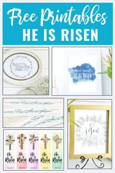 Happy Easter: He is Risen Free Images and Printables